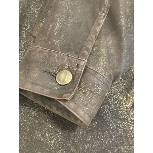 BAMBOO TRADERS Womens Brown Gold Coat Jacket 1X - Picture 5 of 14